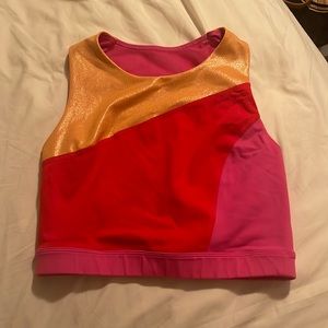 Mesh back Athletic crop top